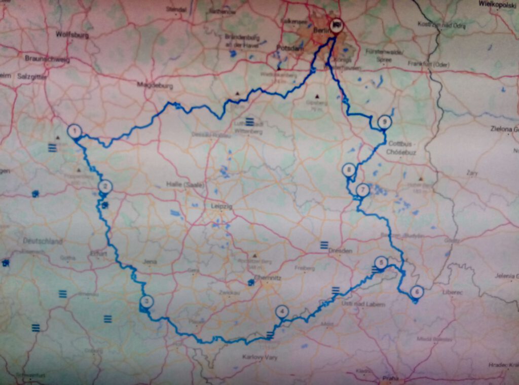 gesamte Route